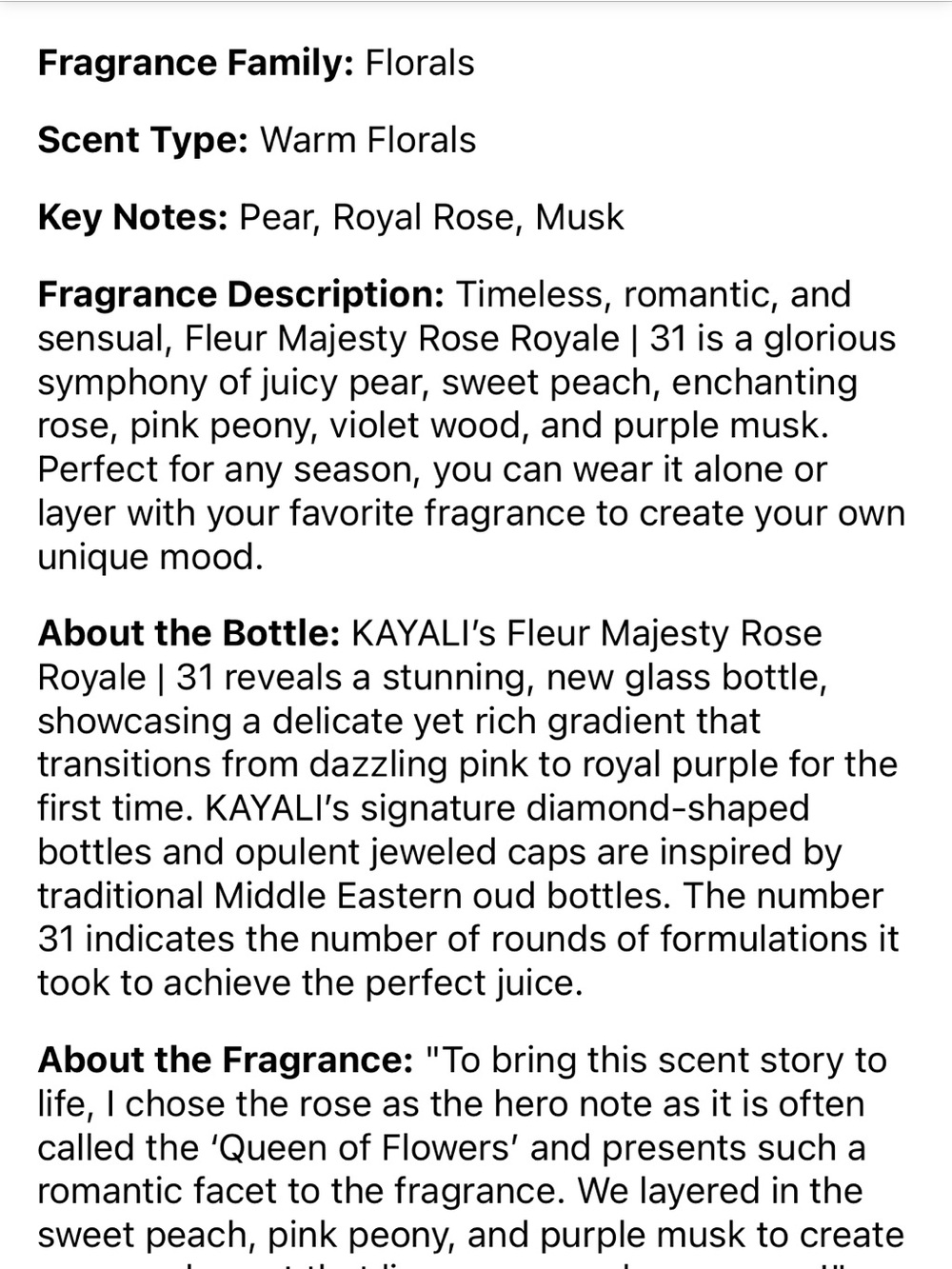 Kayali Fleur Majesty Rose Royale 31 Travel - Picture 7 of 7